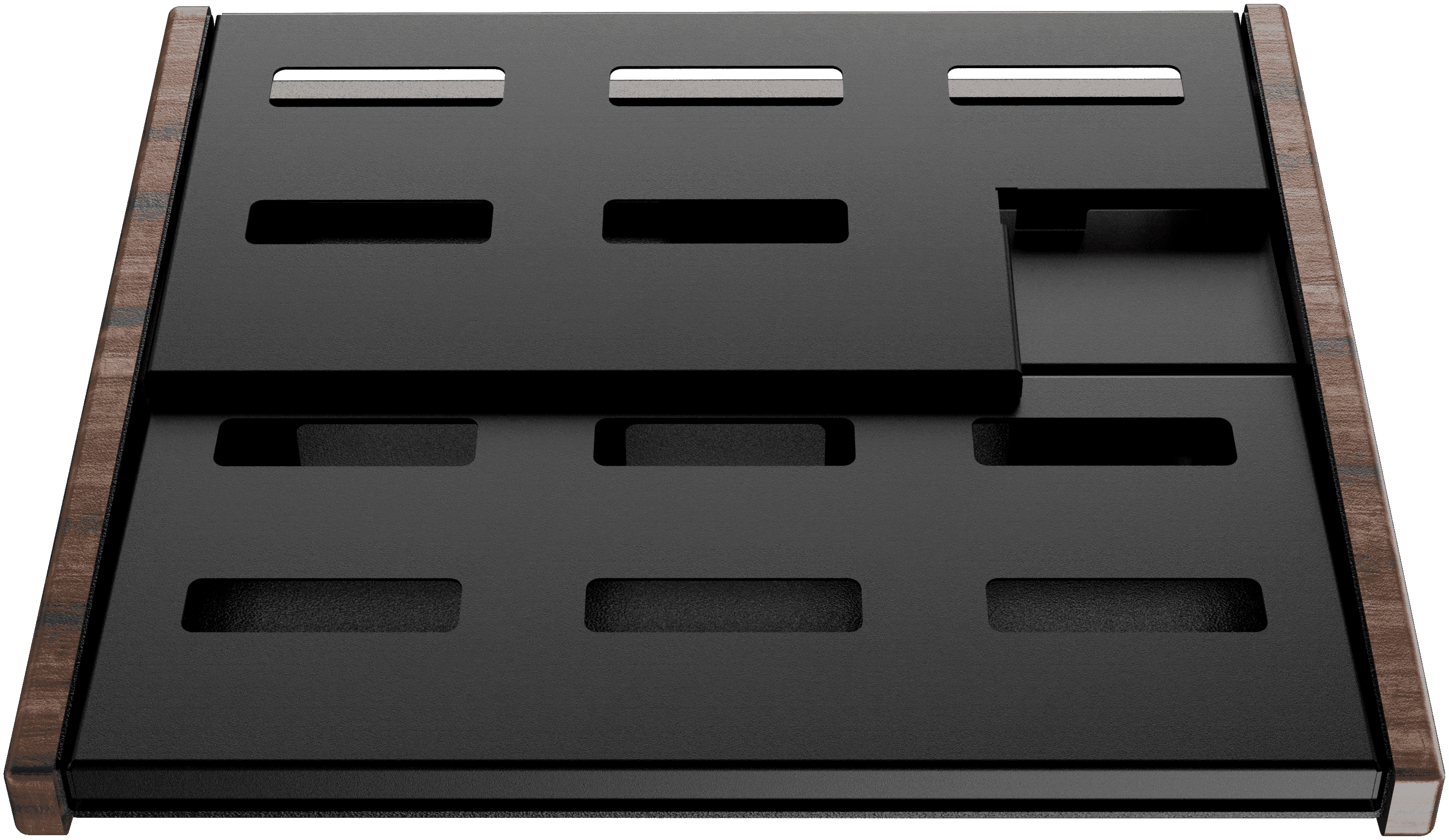 Phatt Music Co. Touring Series modular pedalboard — top-down view